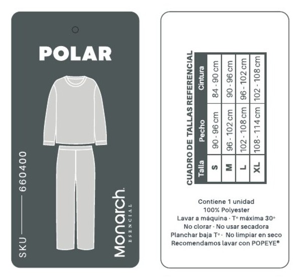 Tabela colgante línea Polar