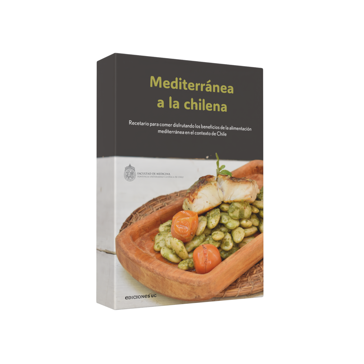 Render del recetario Mediterránea a la chilena