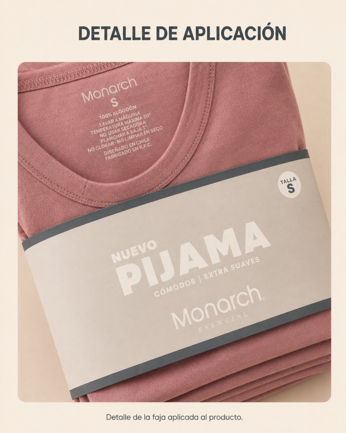 Pijama polar con huincha y tabela Monarch
